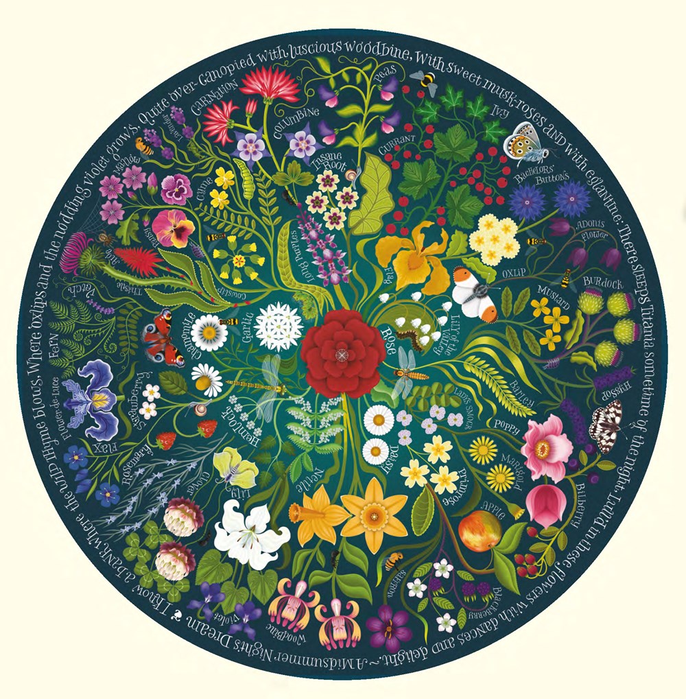 Shakespeare’s Flowers, 1000 Piece Puzzle - 2