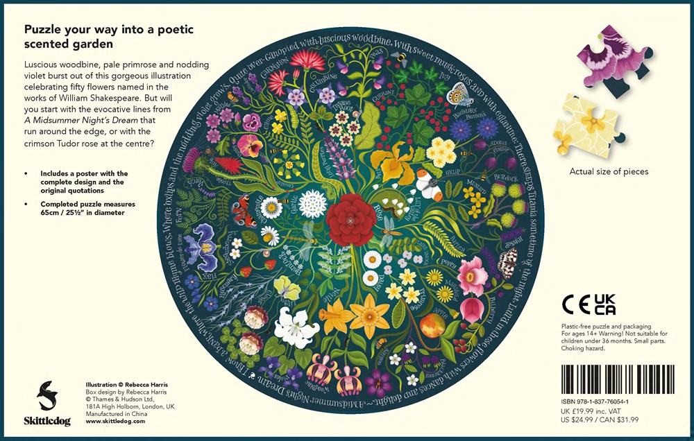Shakespeare’s Flowers, 1000 Piece Puzzle - 4