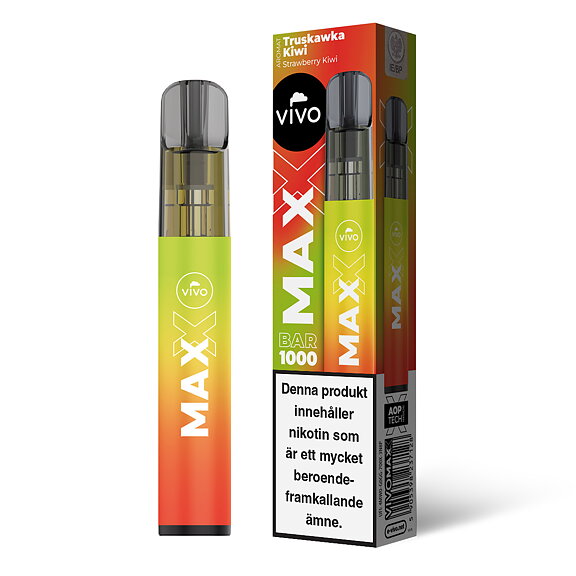 Vivo Max Engångspod Strawberry Kiwi  MESH