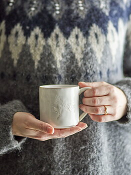 MUGG - VINTERMÖNSTER/NATURVIT