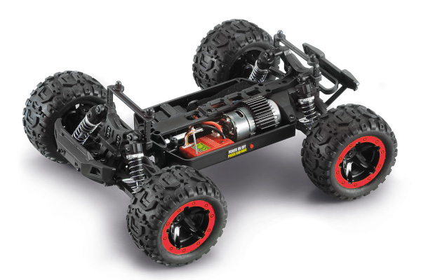 Blackzon 540098 Slyder MT 1/16 4WD Electric Monster Truck - Red - 5