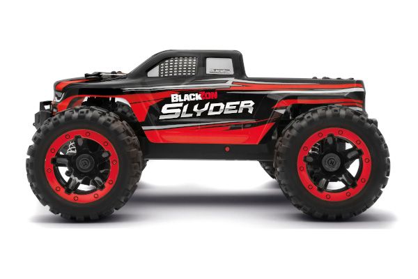 Blackzon 540098 Slyder MT 1/16 4WD Electric Monster Truck - Red - 4