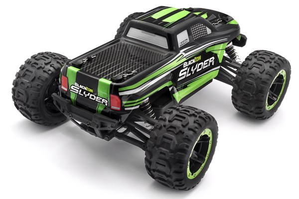 Blackzon 540100 Slyder MT 1/16 4WD Electric Monster Truck - Green - 3