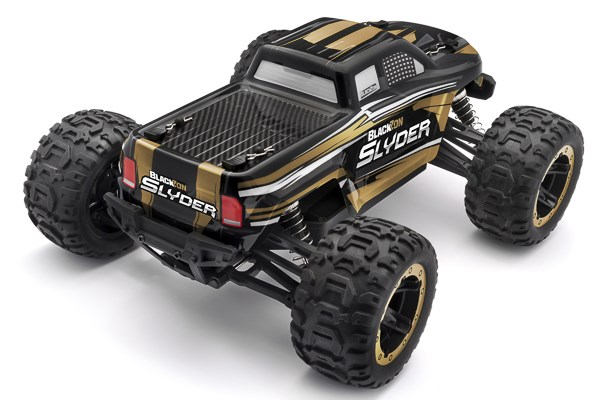 Blackzon 540101 Slyder MT 1/16 4WD Electric Monster Truck - Gold - 3