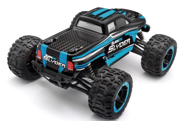 Blackzon 540104 Slyder MT 1/16 4WD Electric Monster Truck - Blue - 3