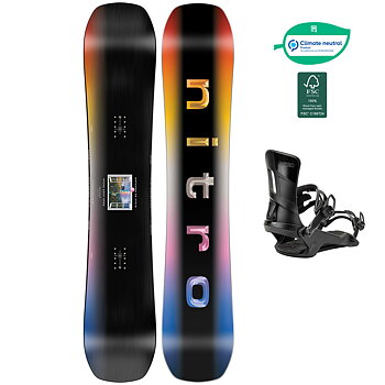 Nitro Snowboardpaket - Optisym 146 + Rambler Ultra Black M