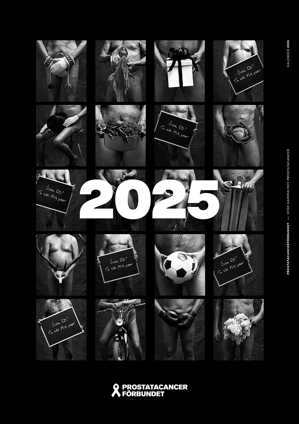 Omslagsbild till Prostatacancerförbundets kalender för 2025