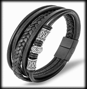 Vackert läderarmband för henne och honom.
