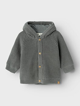 NBMNALO KNIT JACKET PAD LIL pewter