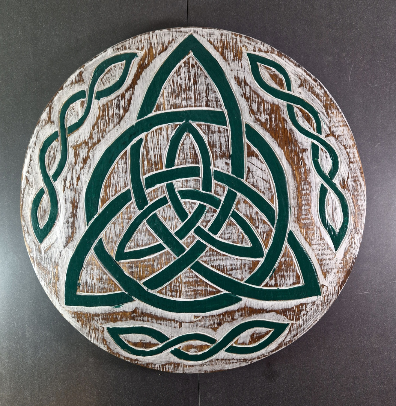 Grön Keltisk Triquetra - Väggdekoration 