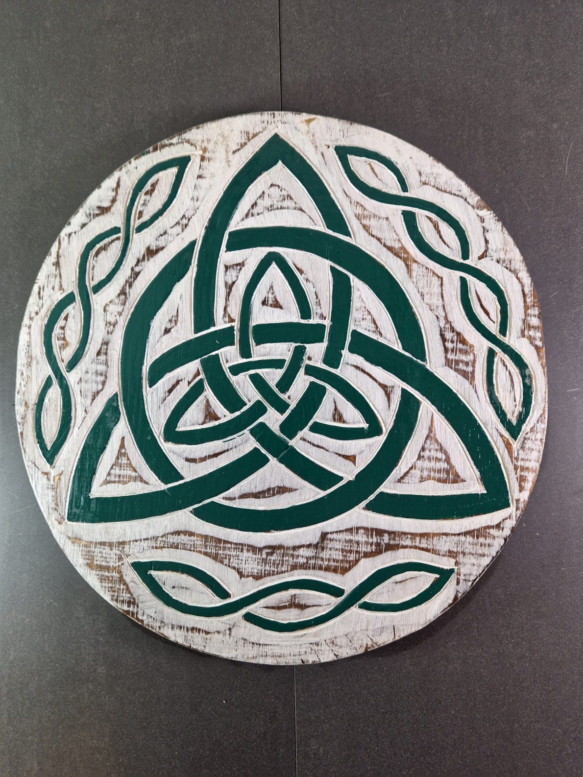 Grön Keltisk Triquetra - Väggdekoration  - 2