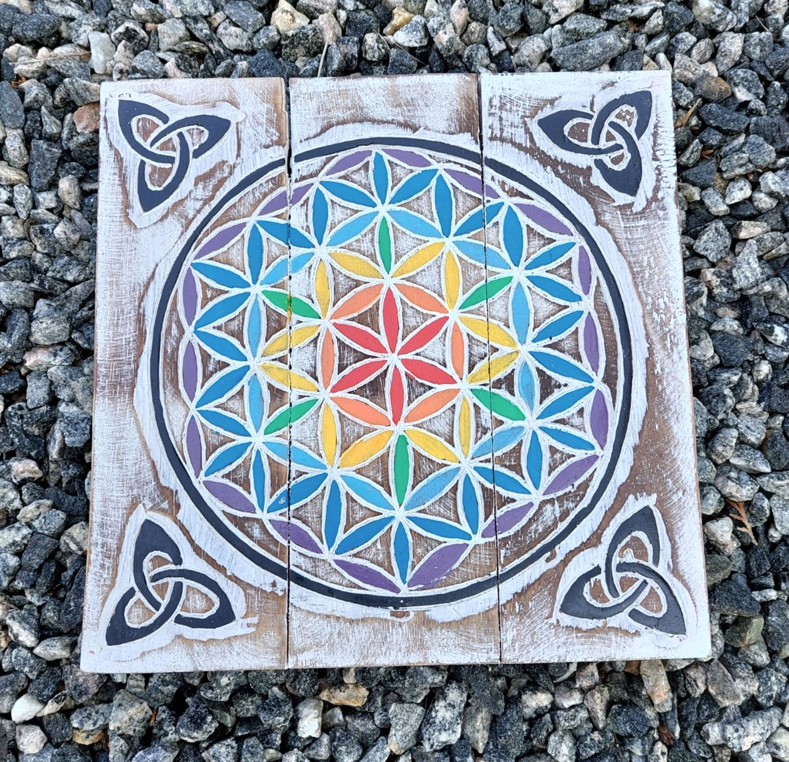Chakra Flower of life  - Fyrkantig