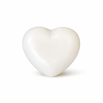 Heart 40 g white