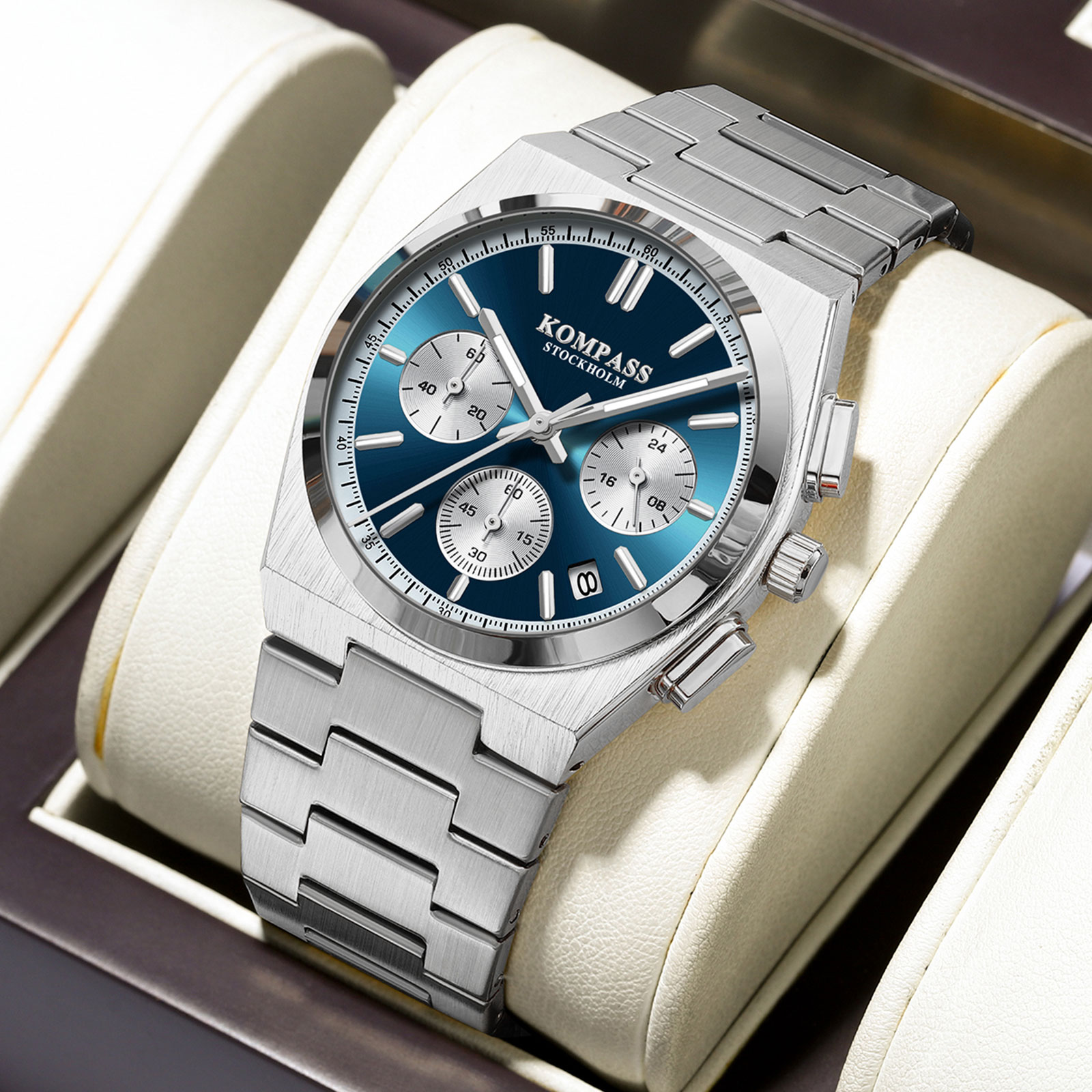 Kompass ChronoMaster Silver Blue - 4