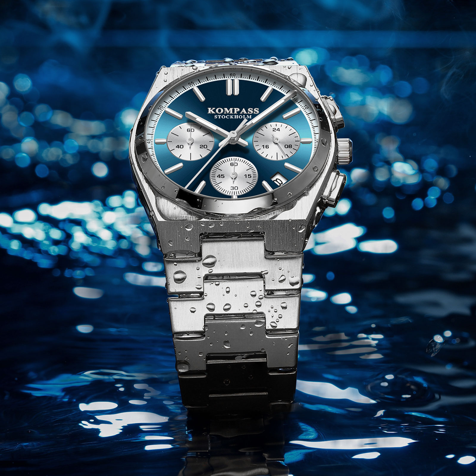 Kompass ChronoMaster Silver Blue - 6