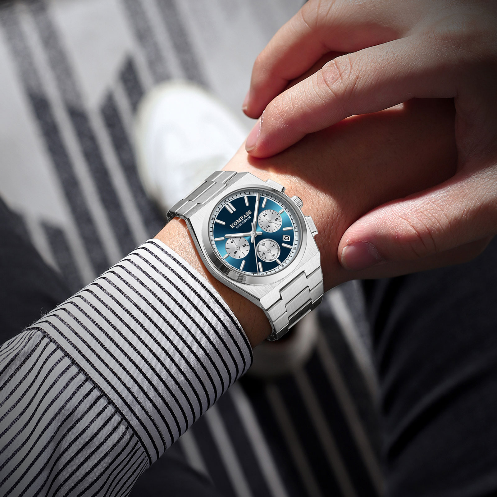 Kompass ChronoMaster Silver Blue - 7