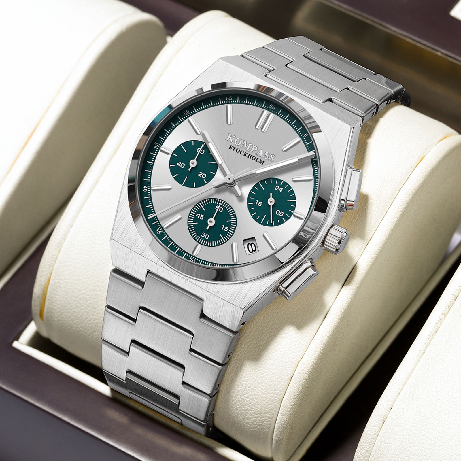 Kompass ChronoMaster Silver Teal - 4