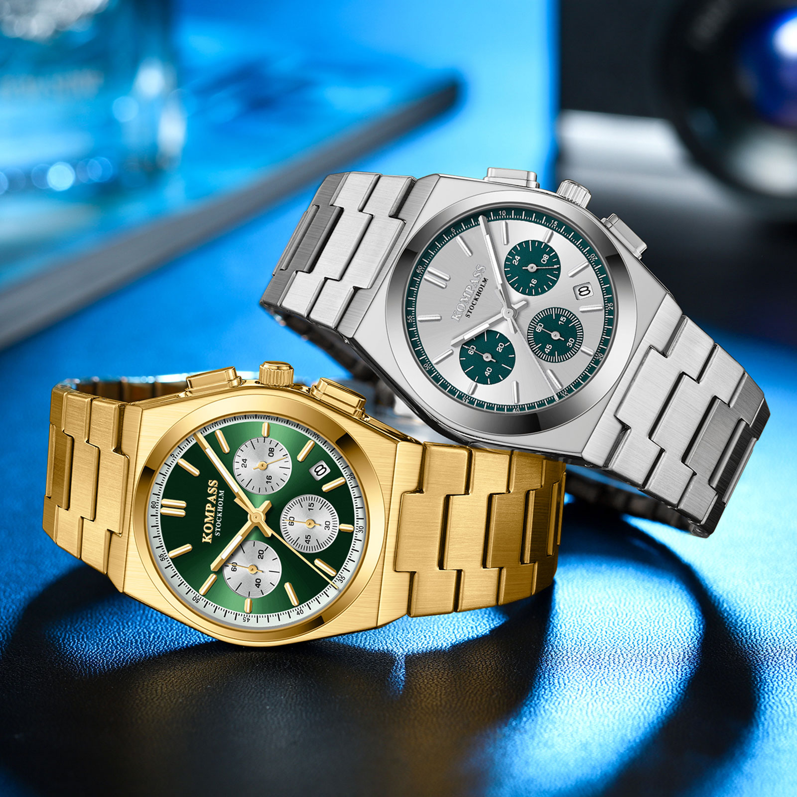 Kompass ChronoMaster Silver Teal - 5