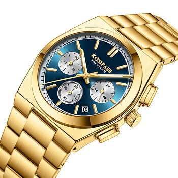 Kompass ChronoMaster Gold Blue