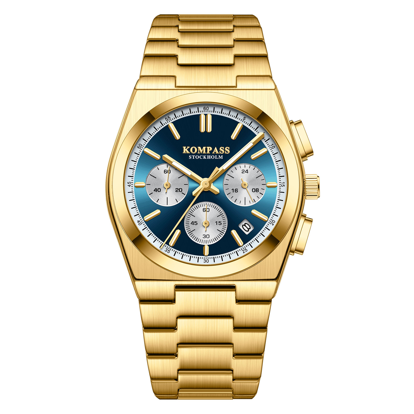 Kompass Stockholm Kompass ChronoMaster Gold Blue