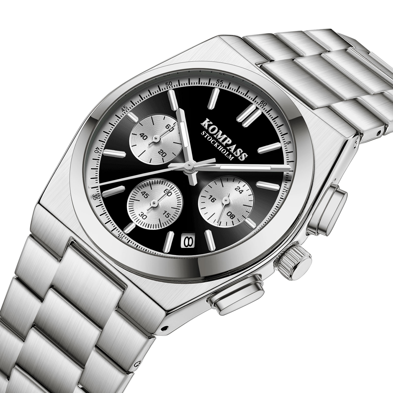 Kompass ChronoMaster Silver Full Black - 2