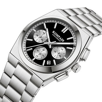 Kompass ChronoMaster Silver Full Black