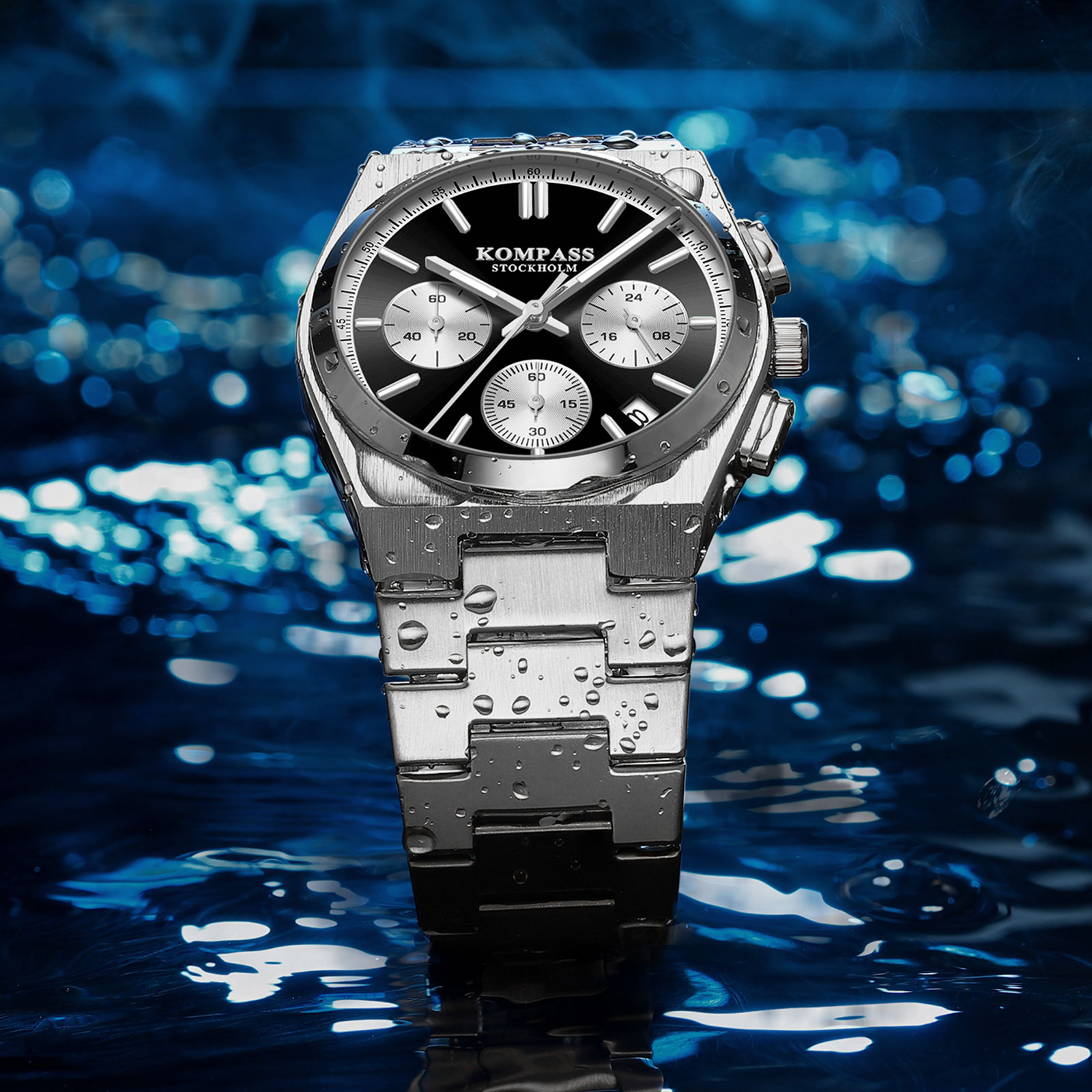 Kompass ChronoMaster Silver Full Black - 7