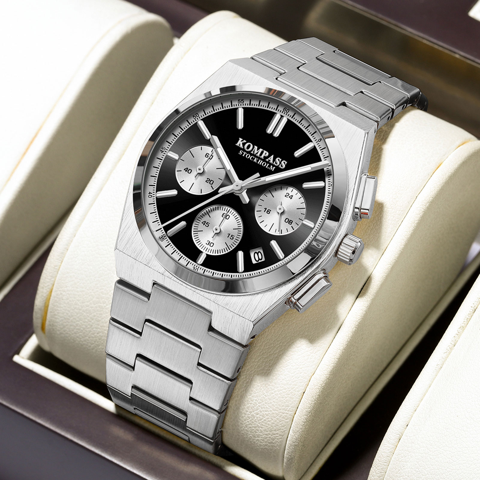 Kompass ChronoMaster Silver Full Black - 4