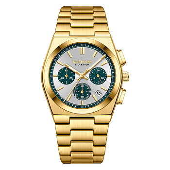 Kompass ChronoMaster Gold Silver Teal