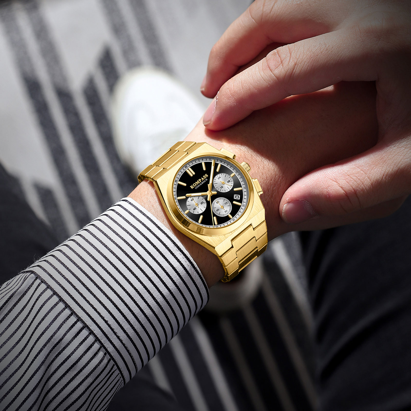 Kompass ChronoMaster Gold Black - 8