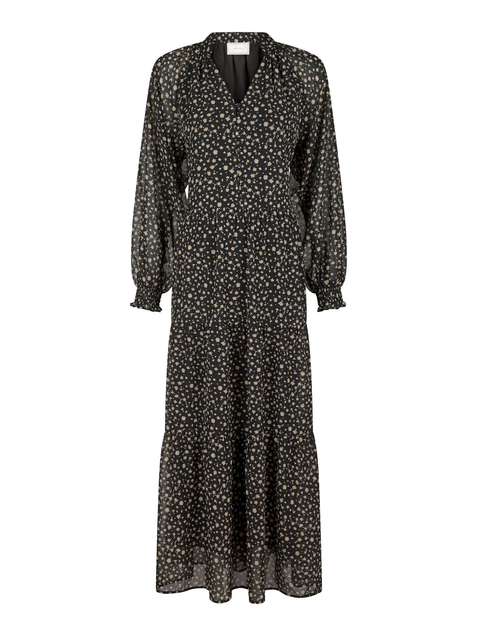 Hiko Secret Flower Dress Black