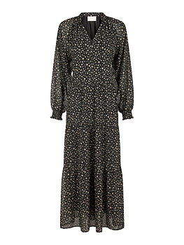 Hiko Secret Flower Dress Black