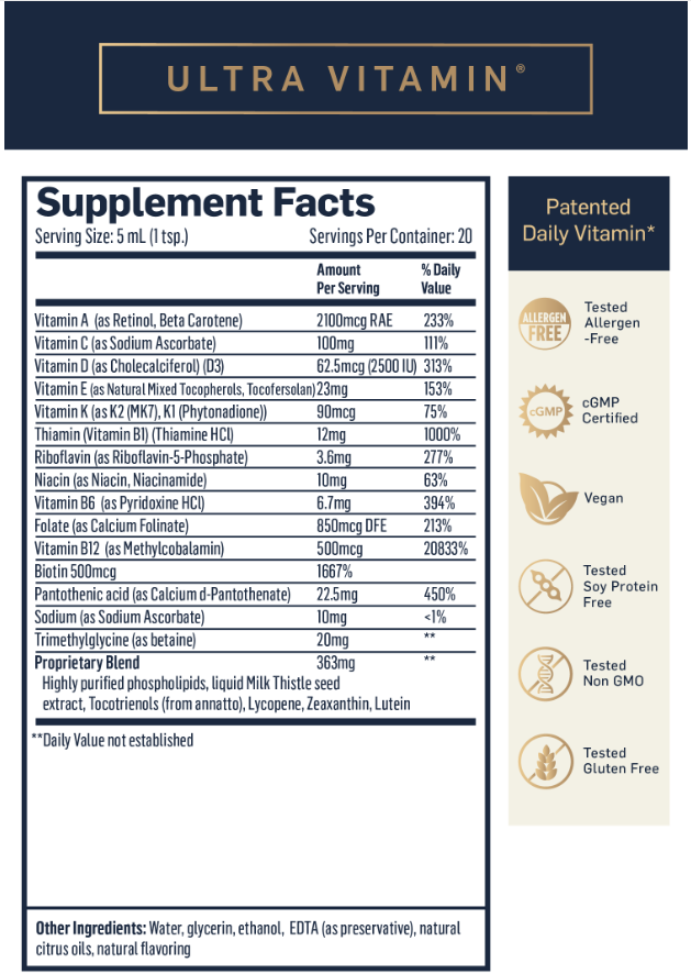 Quicksilver Scientific Liposomal Ultra Vitamin – Flytande Multi - 2