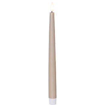 LED antikljus 28,5 cm beige