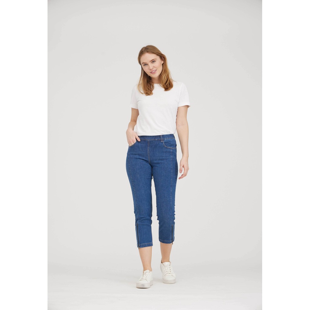 LauRie Piper Regular Crop Blue Denim