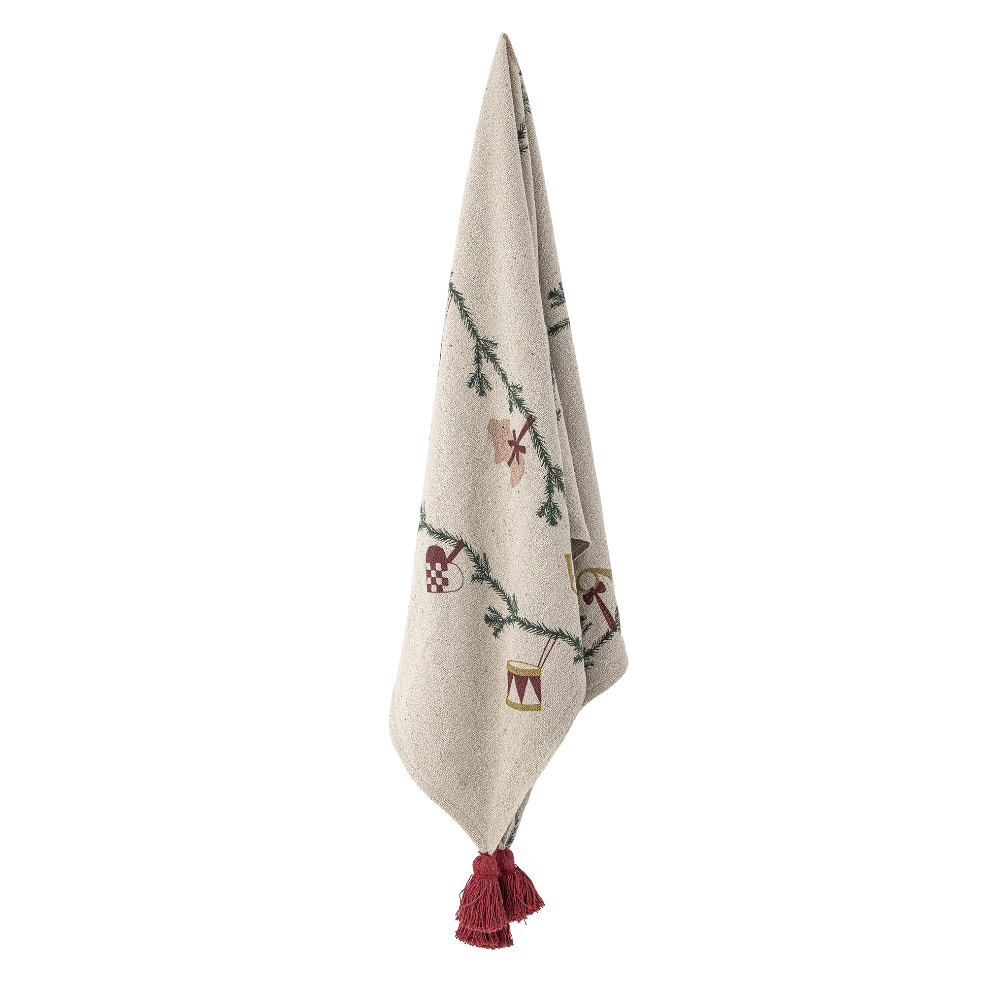 PLÄD - JULMÖNSTER BEIGE - 3