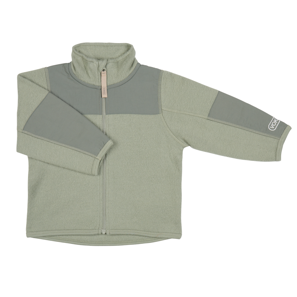 Voksi Wool Jacket Fleece - Misty Green
