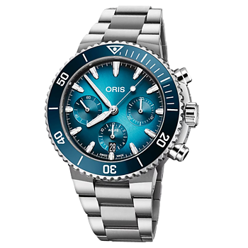 01 771 7793 4155-07 8 23 01PEB Oris Aquis Kronograf 43,5 blå
