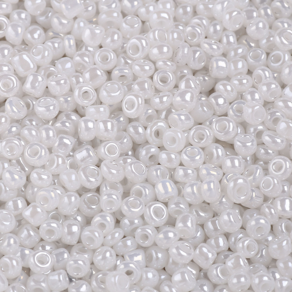 Seedbeads 8/0 vit ceylon - 3