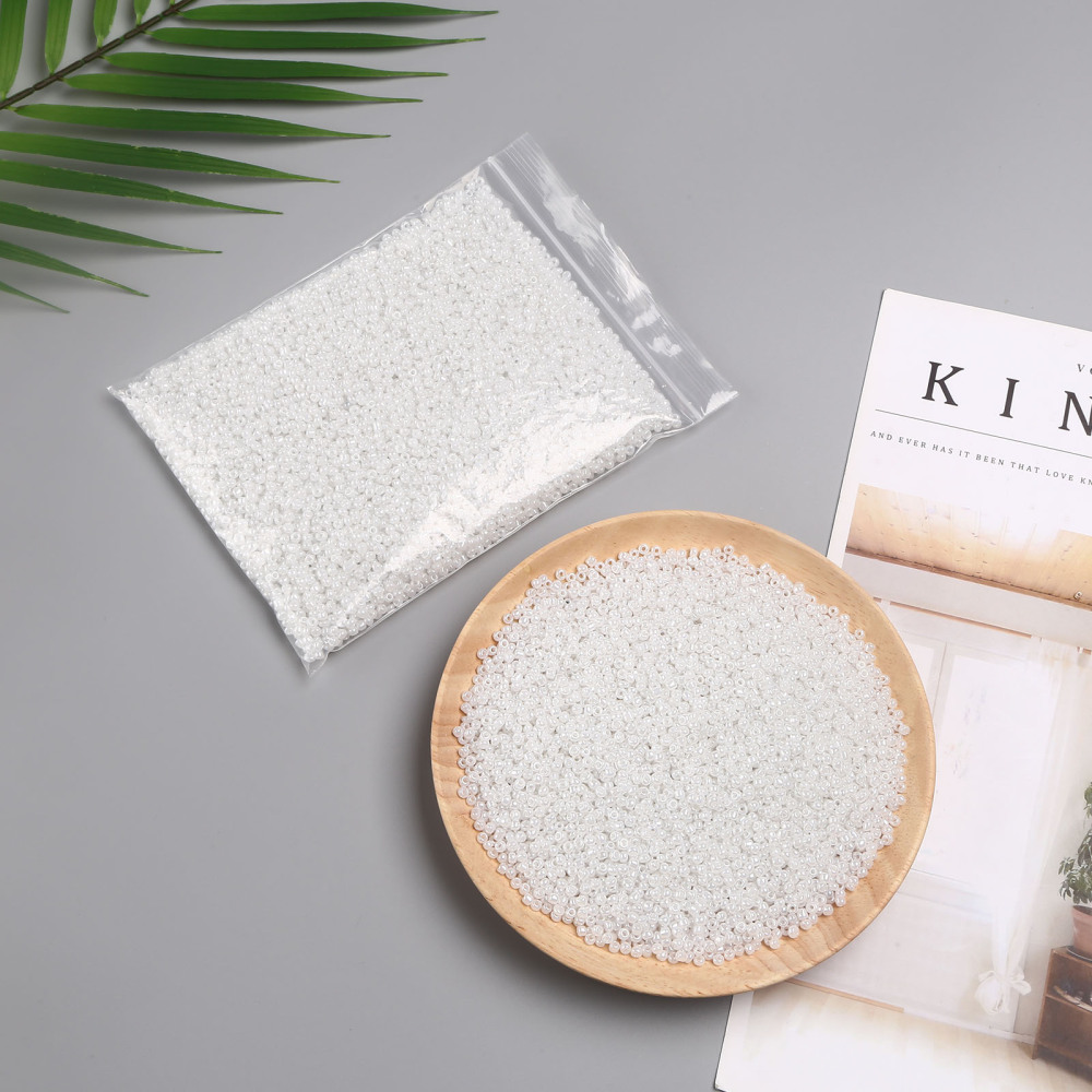Seedbeads 8/0 vit ceylon - 2