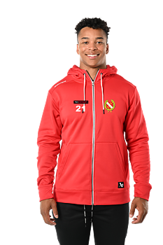 BAUER TEAMFLEECE ZIP HOODIE S24 SR (Röd) Rönnäng