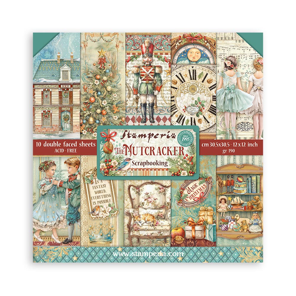 Scrapbooking Pad 10 sheets cm 30,5x30,5 (12"x12") - The Nutcracker 