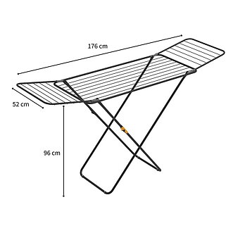 Torkstativ Sussi svart 18 m