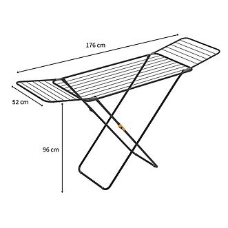 Torkstativ Sussi svart 18 m