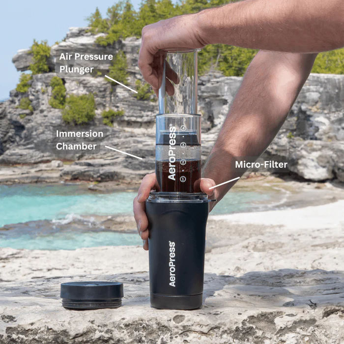 Aeropress GO PLUS - Kaffepress med behållare - 5