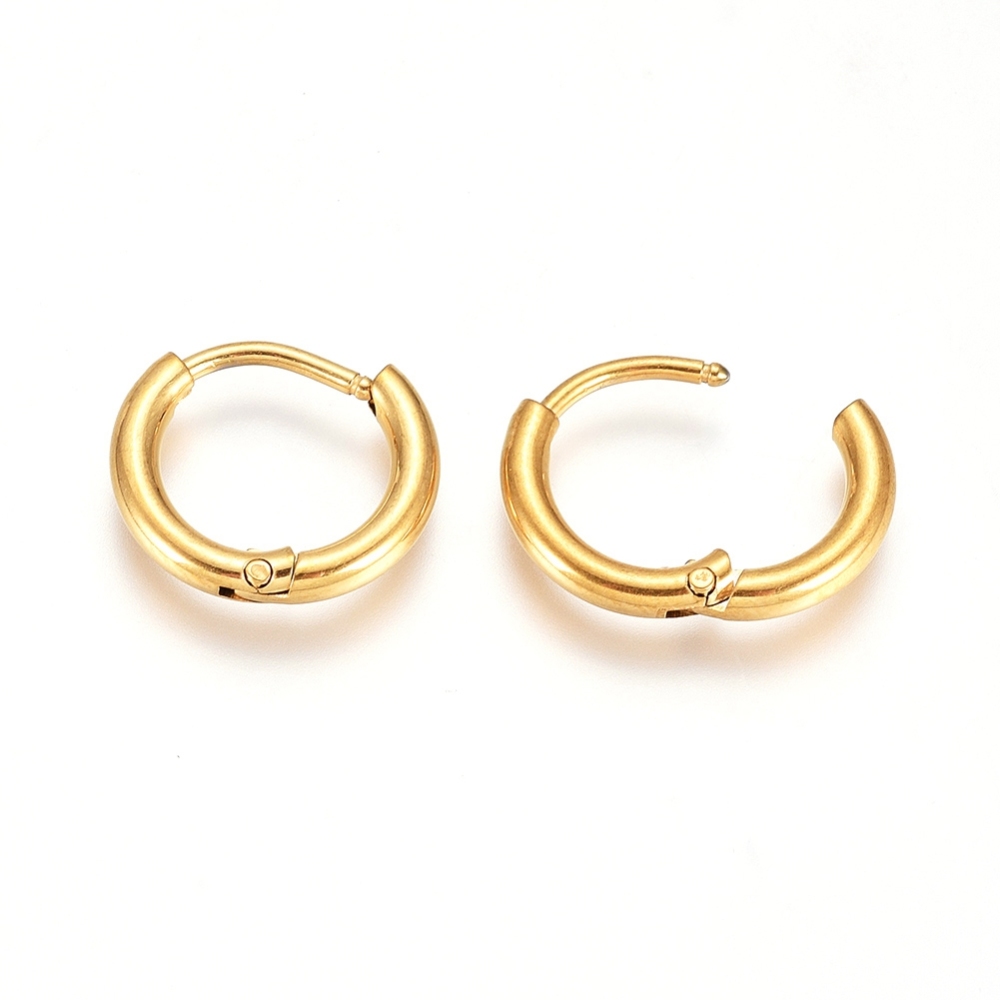 Kreol Huggie hoop guld - 3
