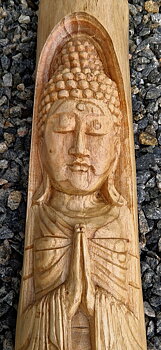 Snidad Buddha Väggdekoration 