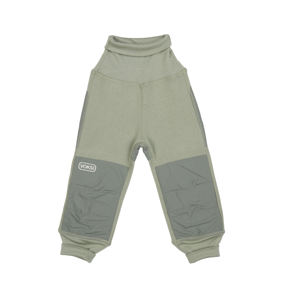 Voksi Wool Pants Fleece - Misty Green
