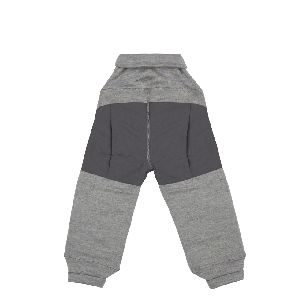 Voksi Wool Pants Fleece - Melan Grey - 2