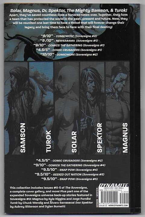 Sovereigns: Volume 1 - End of The Golden Age TP NM Magnus Turok Solar Doctor Spector Ray Fawkes